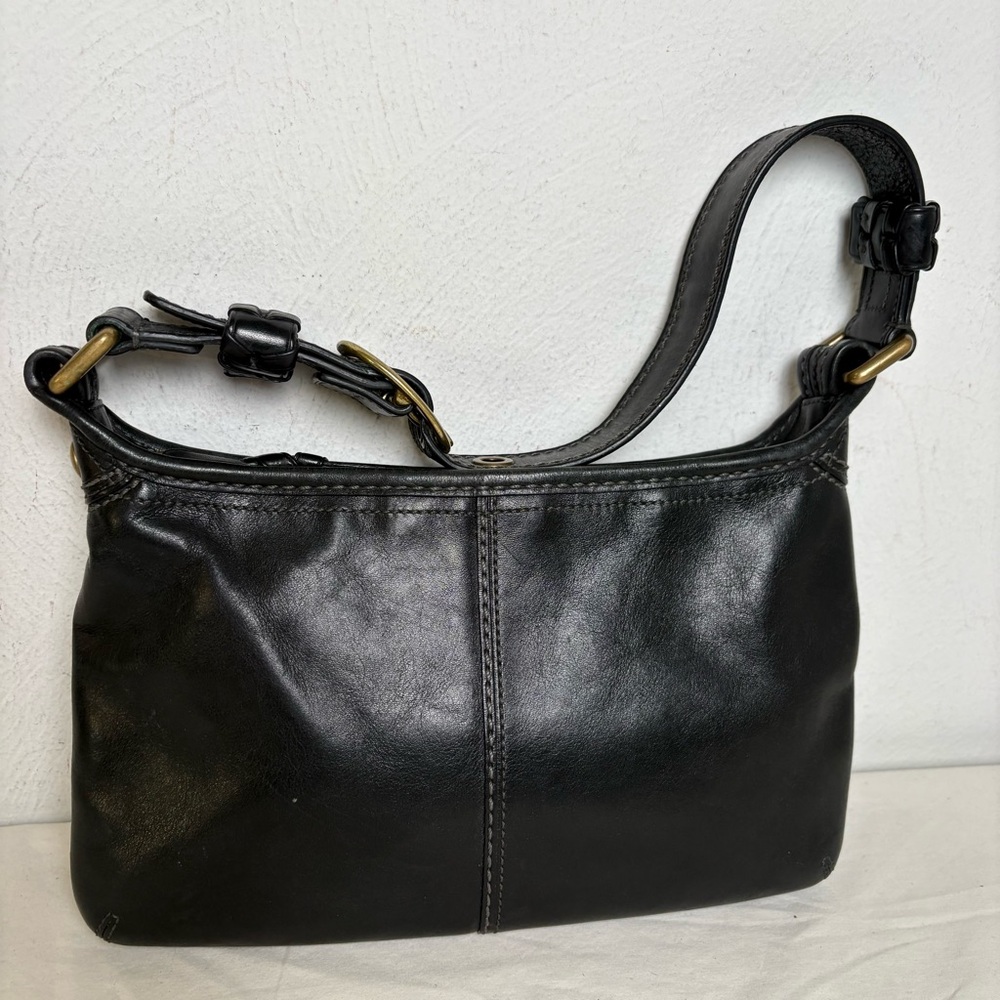 Coach 11415 Vintage Bleecker Bleeker Tattersall Leather Hobo Shoulder Bag Purse - Picture 5 of 12
